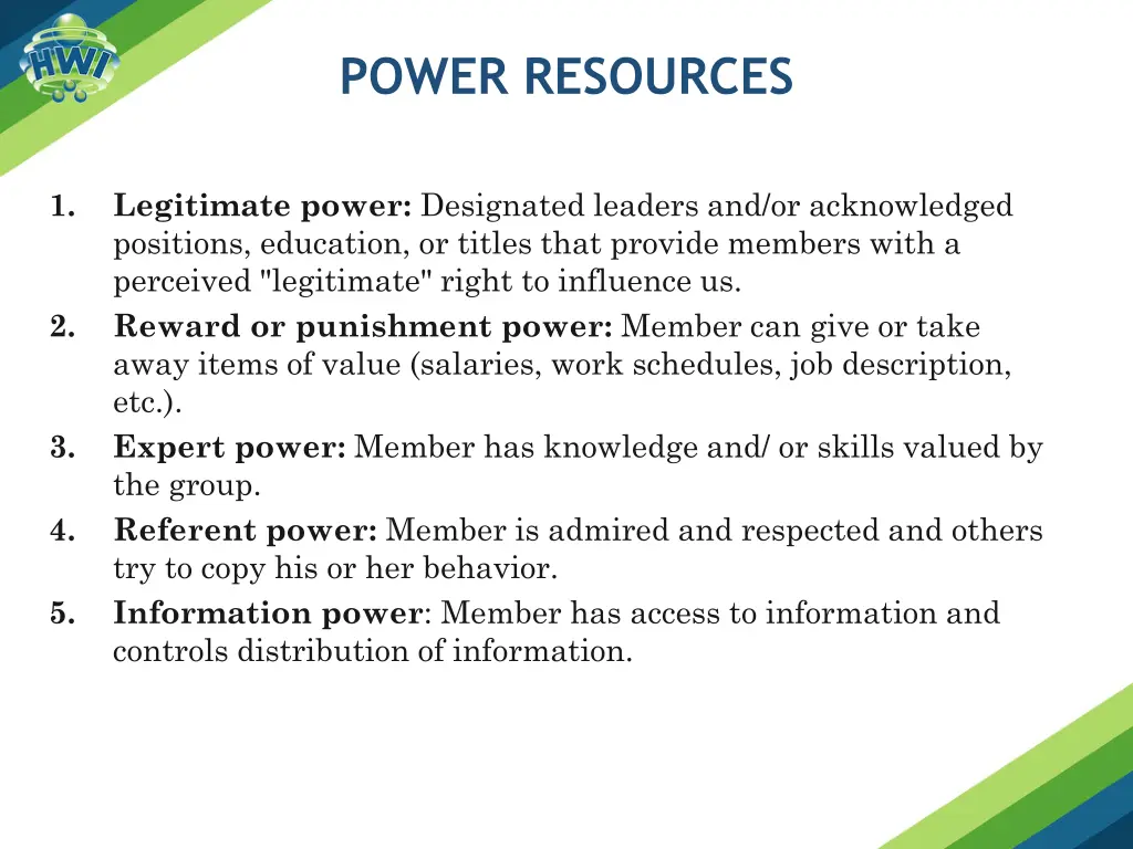 power resources