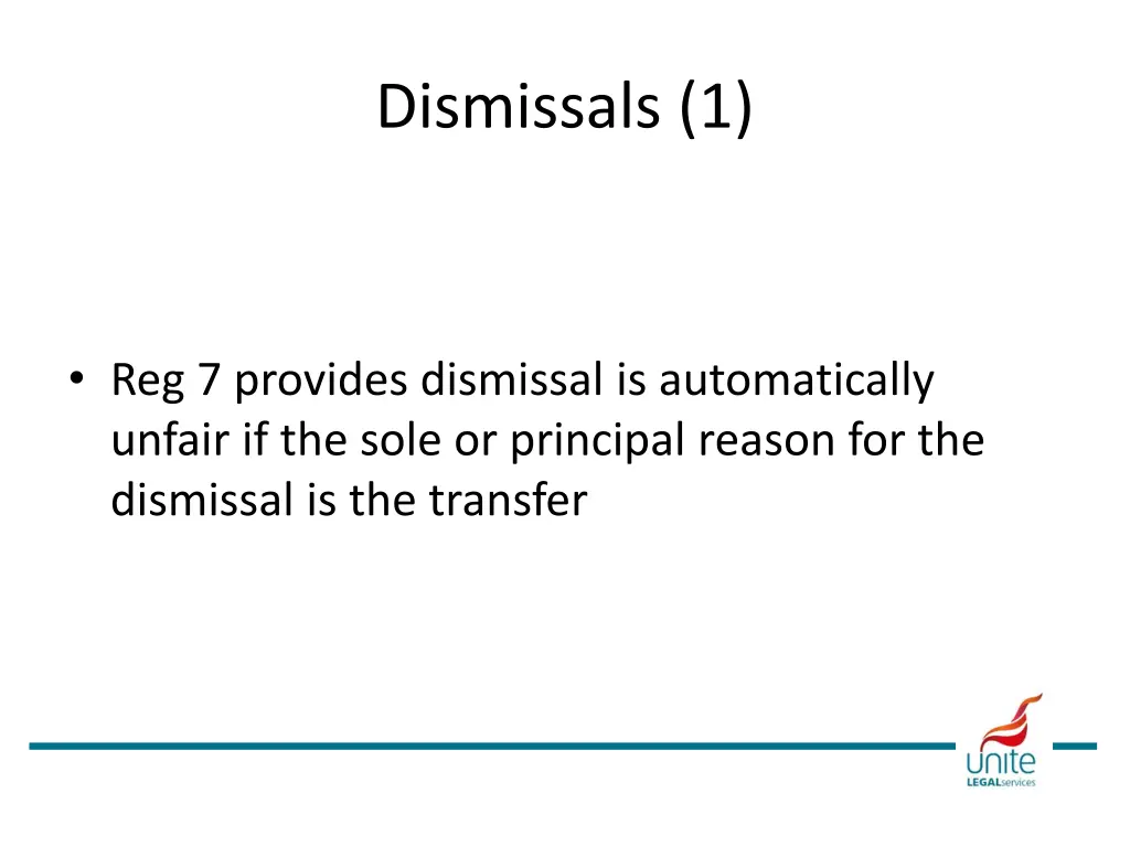 dismissals 1