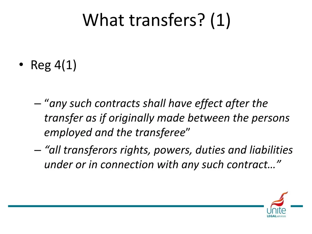 what transfers 1