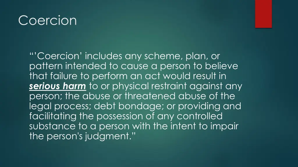 coercion