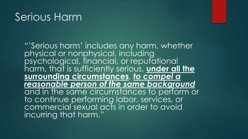 serious harm
