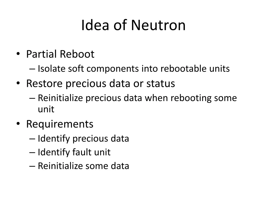 idea of neutron