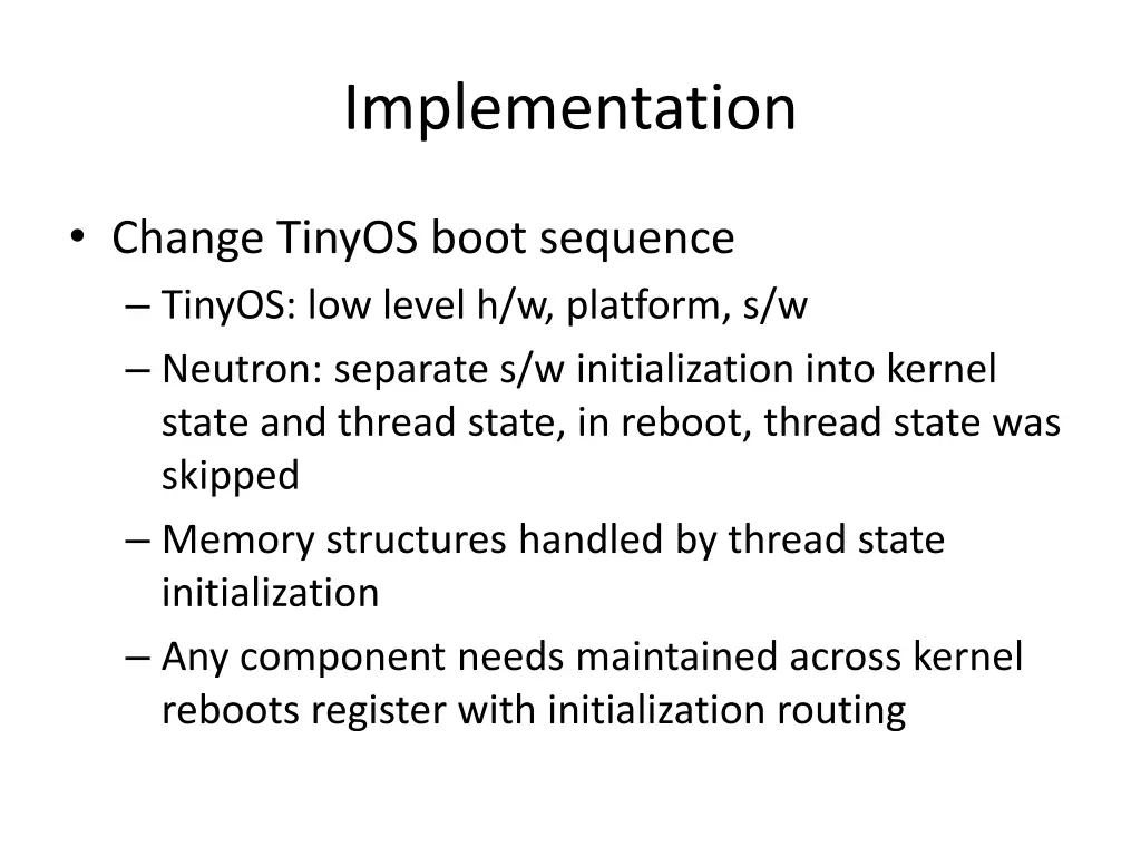 implementation