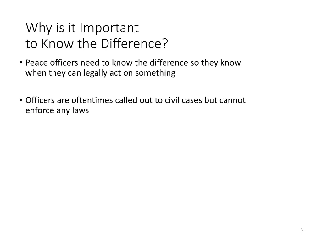 why is it important to know the difference