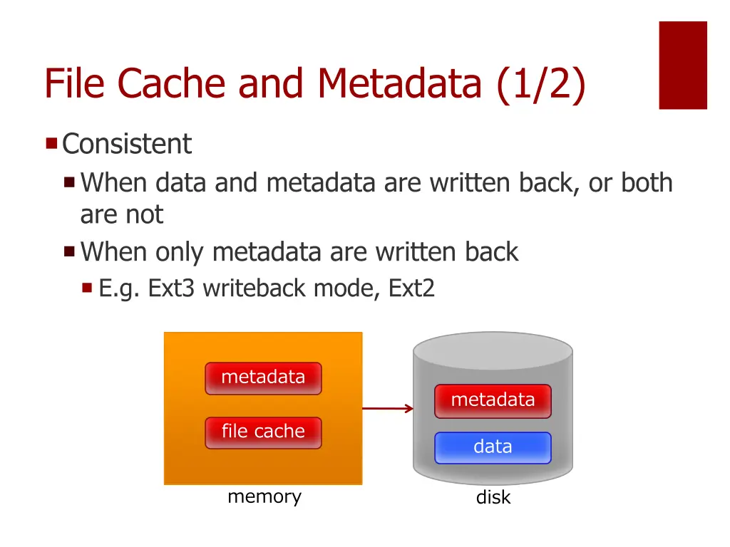 file cache and metadata 1 2