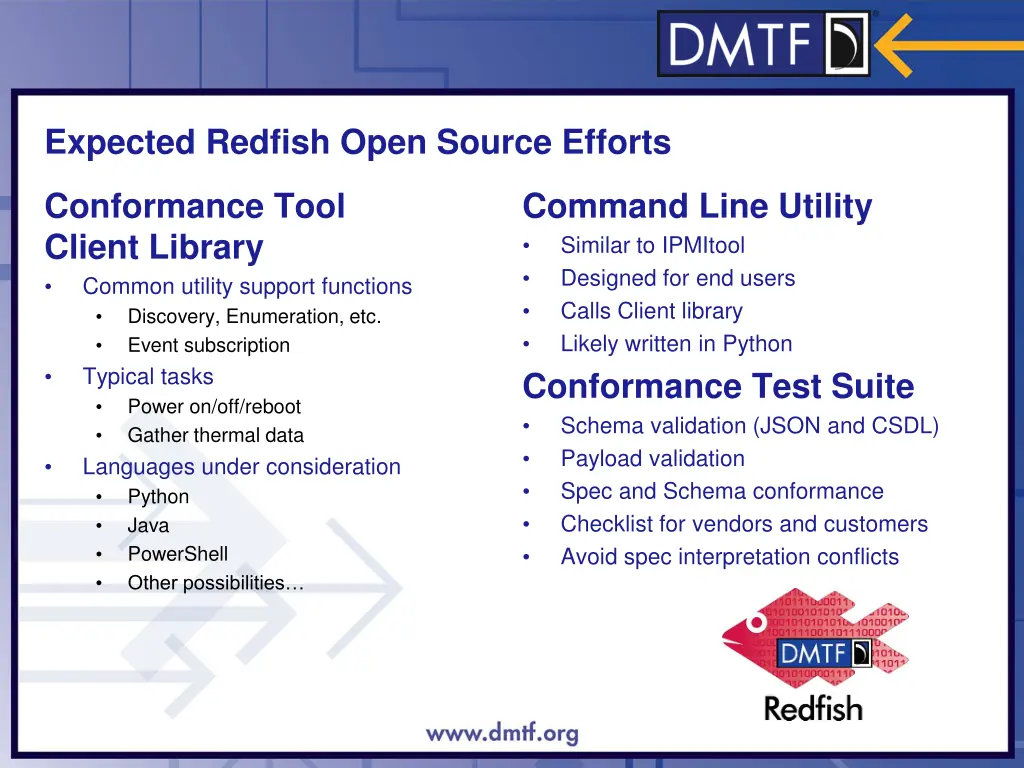 expected redfish open source efforts