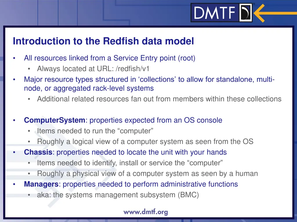 introduction to the redfish data model