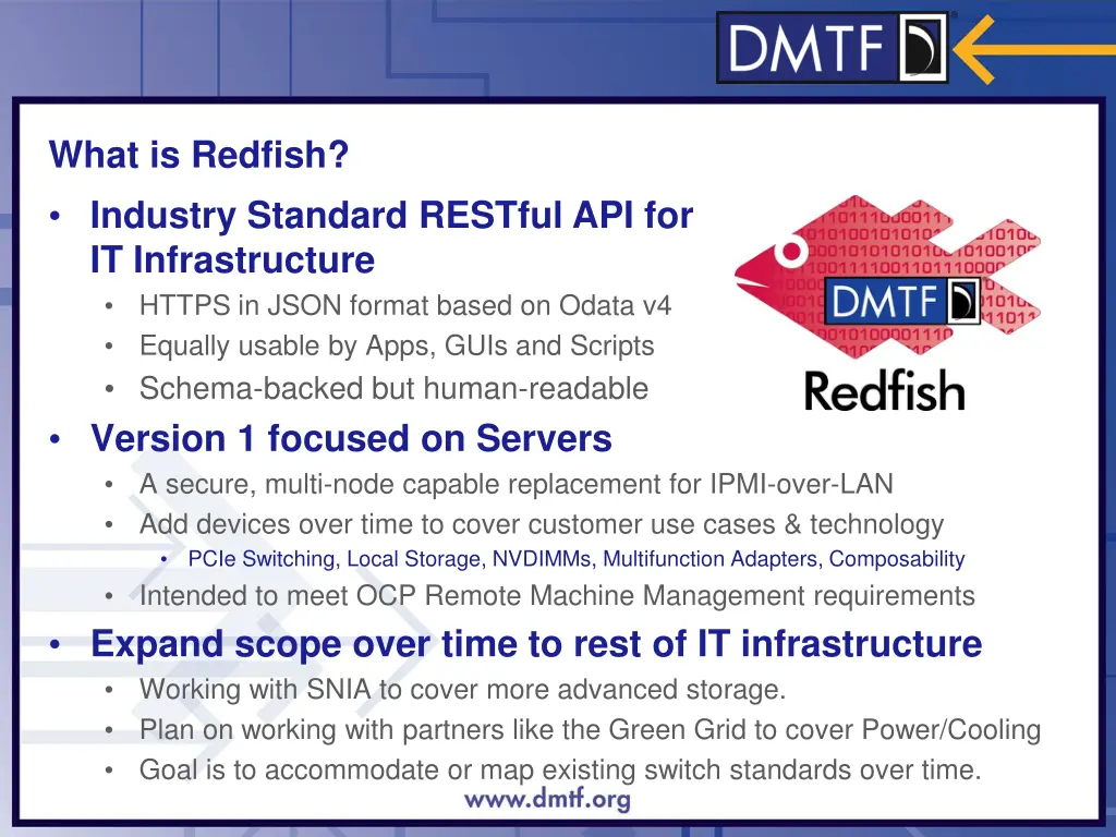 what is redfish industry standard restful