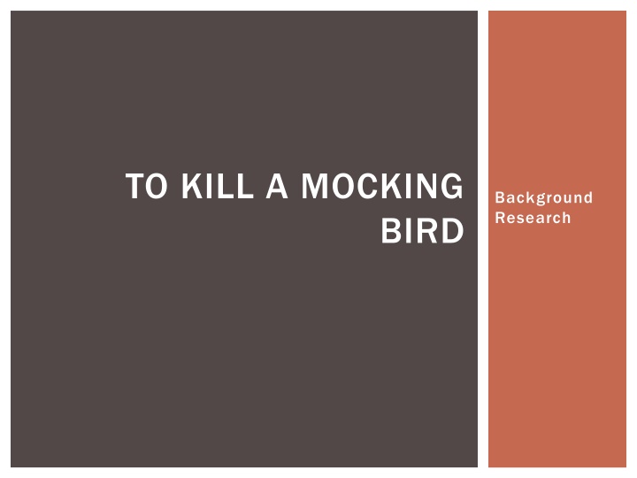 to kill a mocking