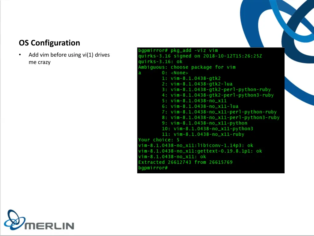 os configuration 4