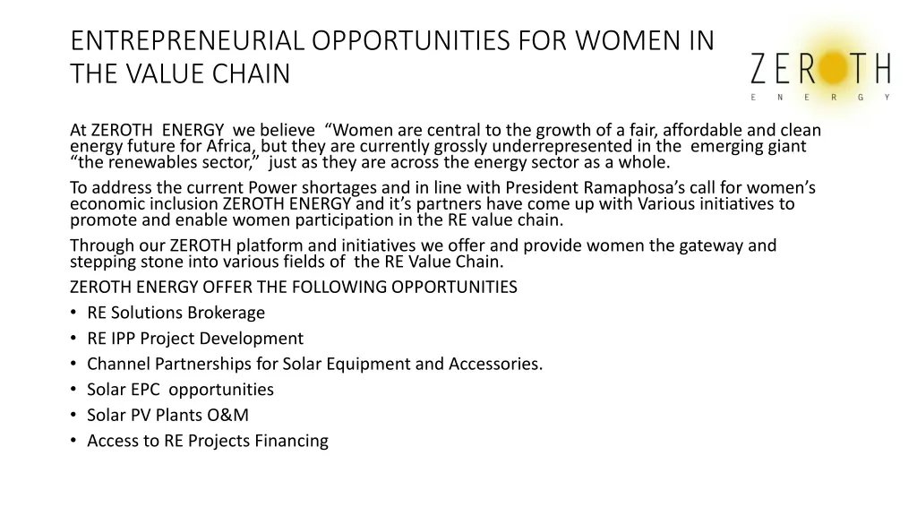 entrepreneurial opportunities for women