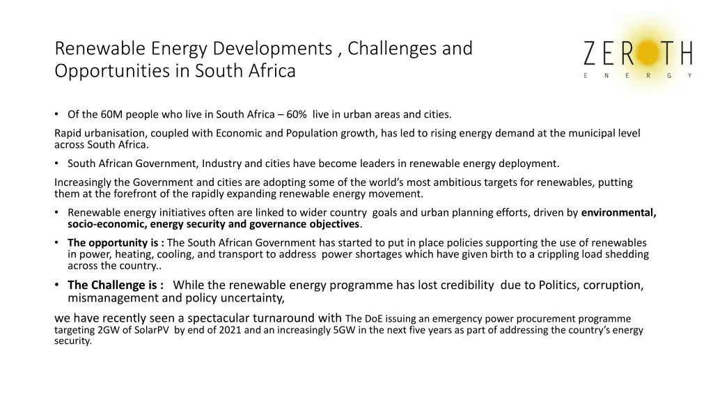 renewable energy developments challenges