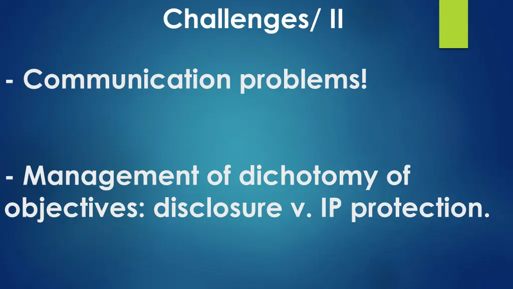 challenges ii