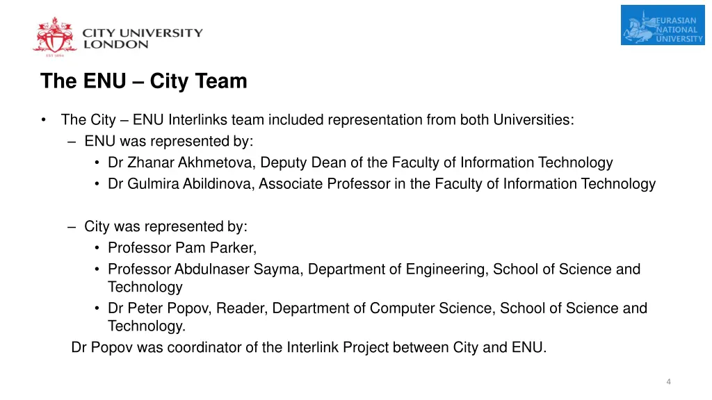 the enu city team