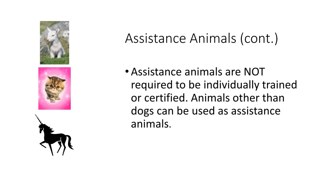 assistance animals cont 1