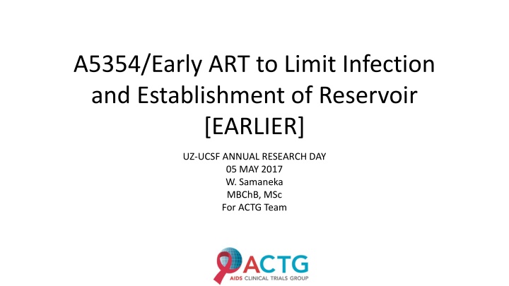 a5354 early art to limit infection