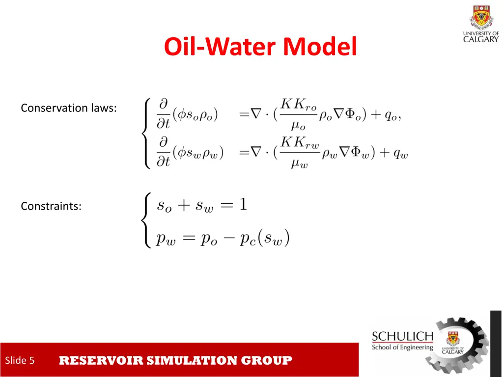 oil water model