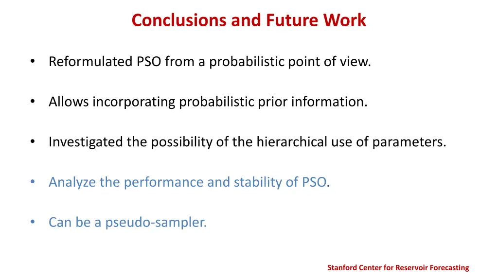 conclusions and future work