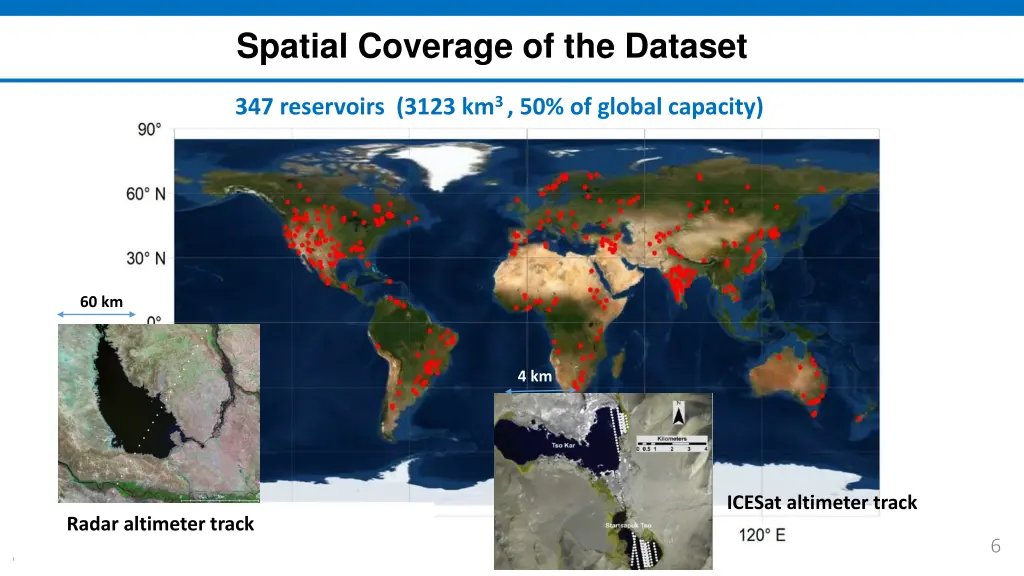 spatial coverage of the dataset