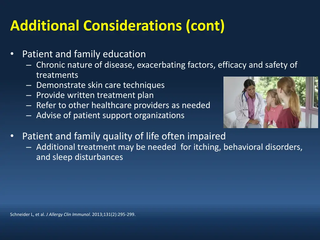 additional considerations cont 2