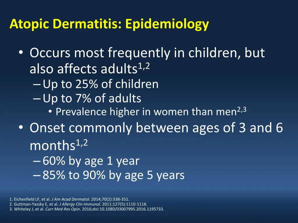 atopic dermatitis epidemiology