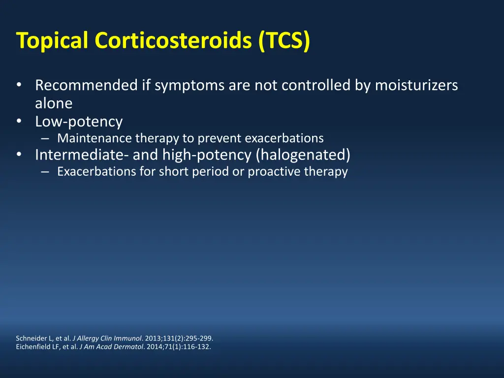 topical corticosteroids tcs