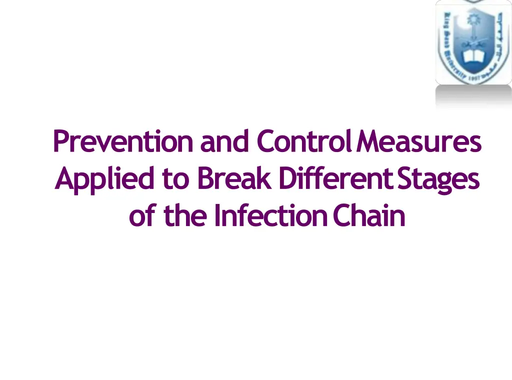 prevention and controlmeasures applied to break