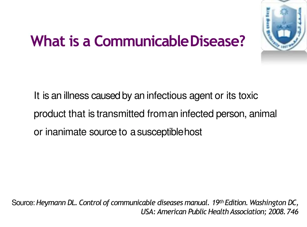 what is a communicabledisease