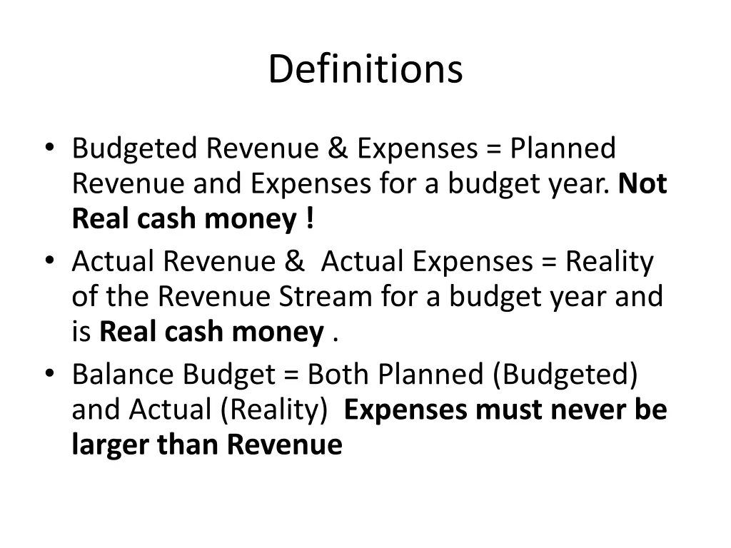 definitions