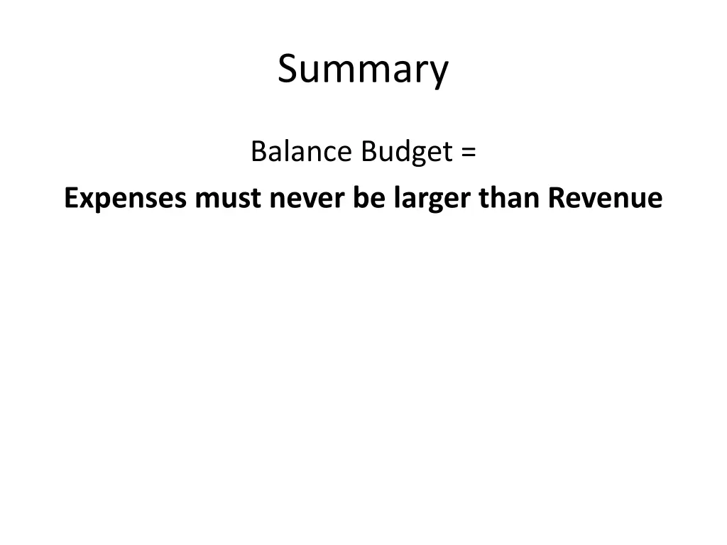 summary