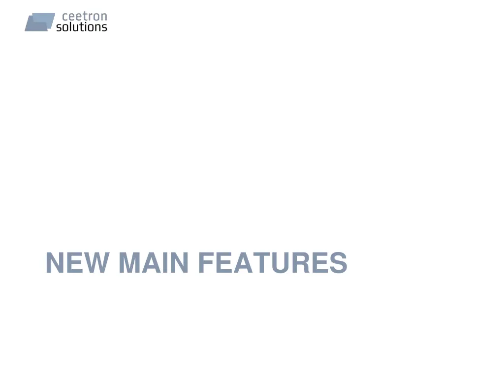 new main features
