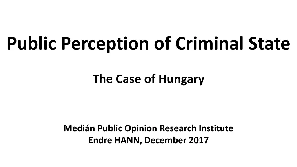 public perception of criminal state