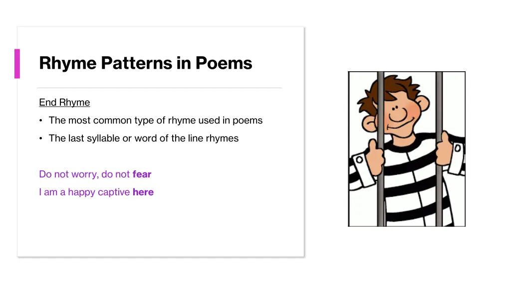 rhyme patterns in poems
