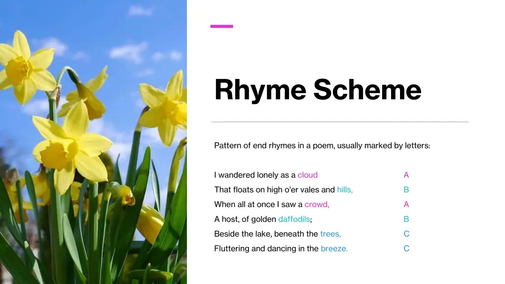 rhyme scheme