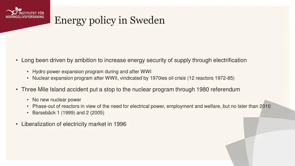energy policy in sweden