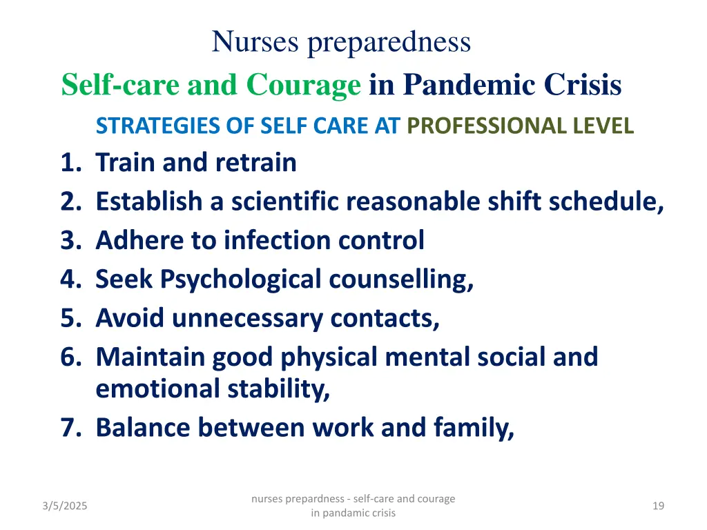 nurses preparedness 13