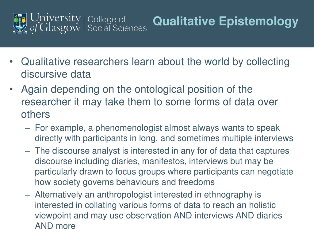 qualitative epistemology