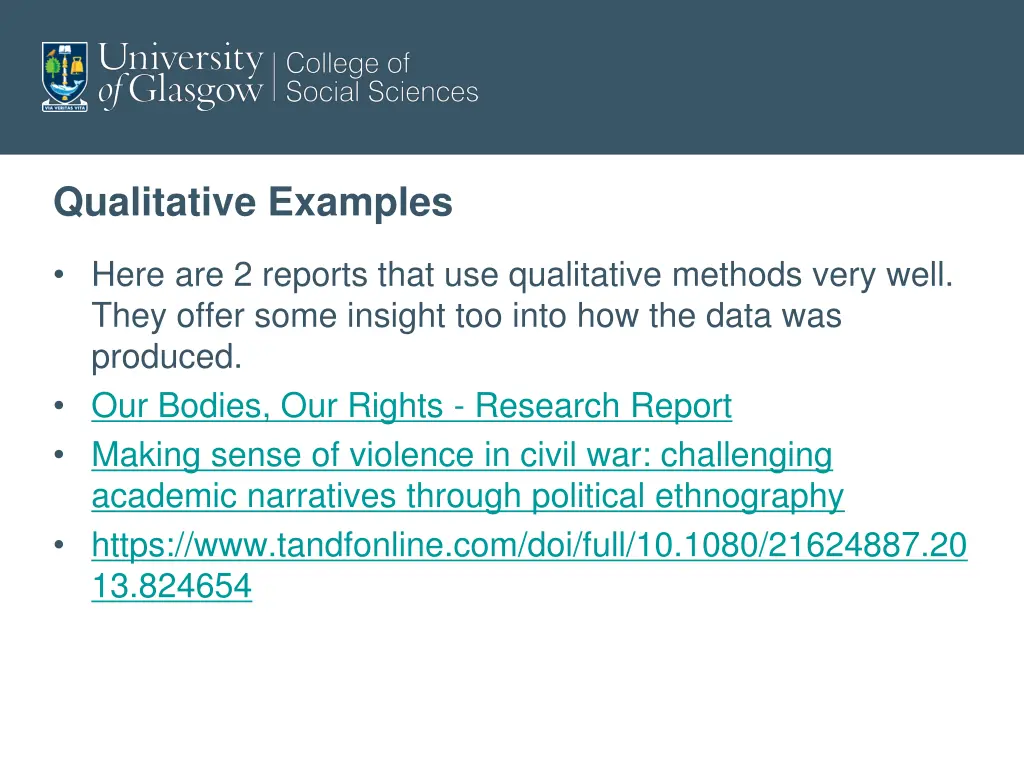 qualitative examples