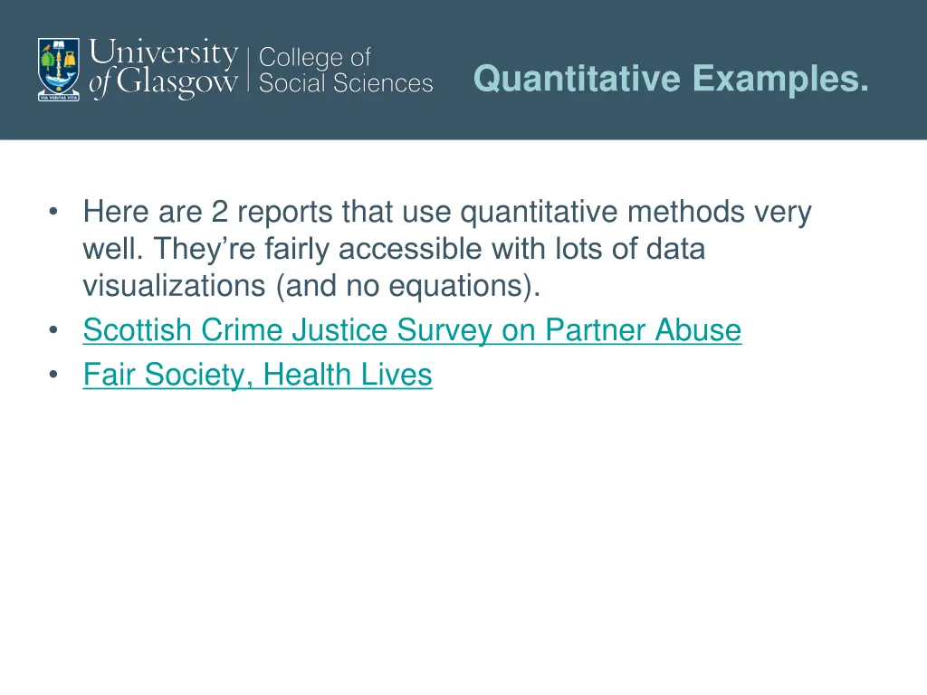 quantitative examples