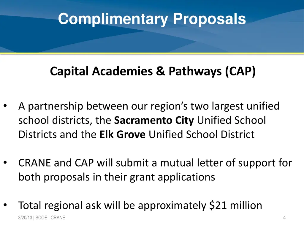 complimentary proposals