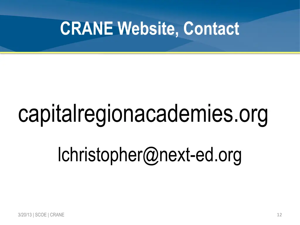 crane website contact