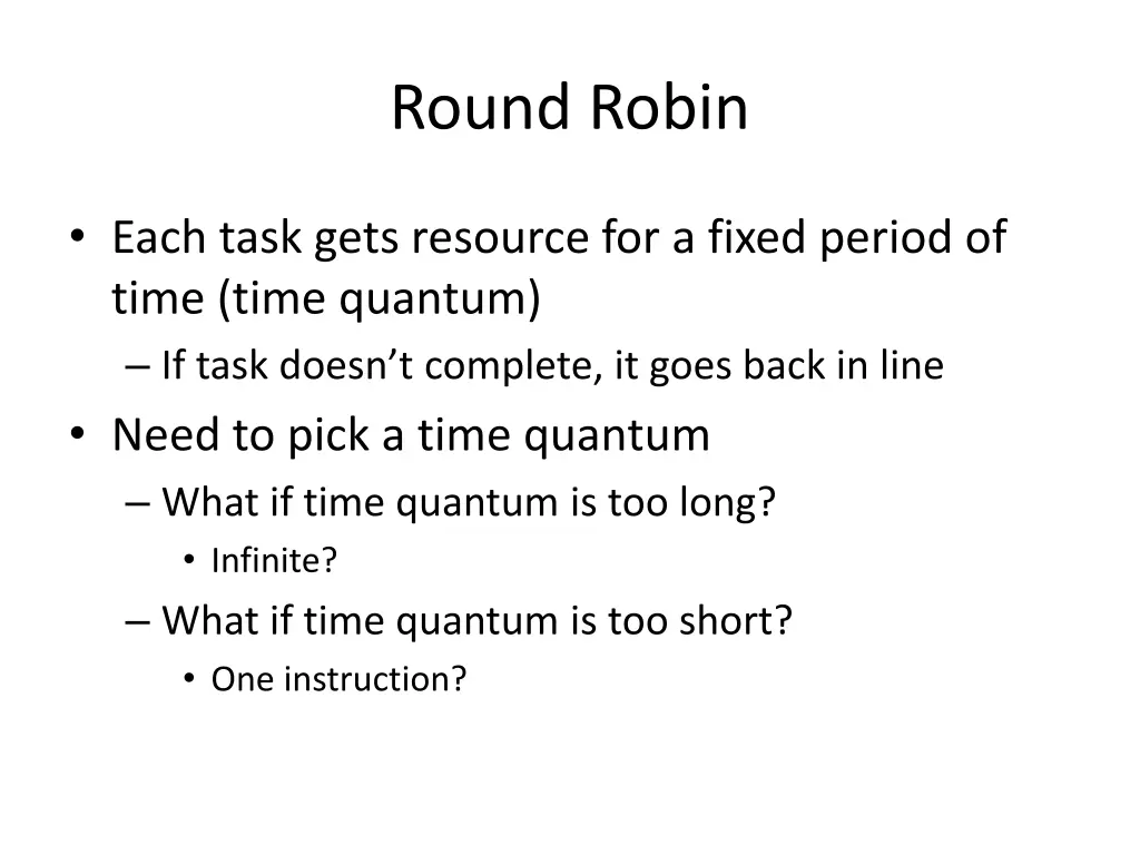 round robin