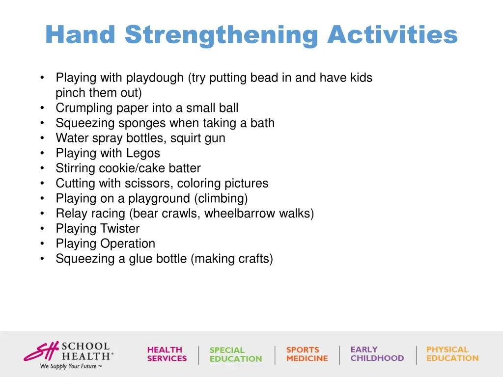 hand strengthening activities