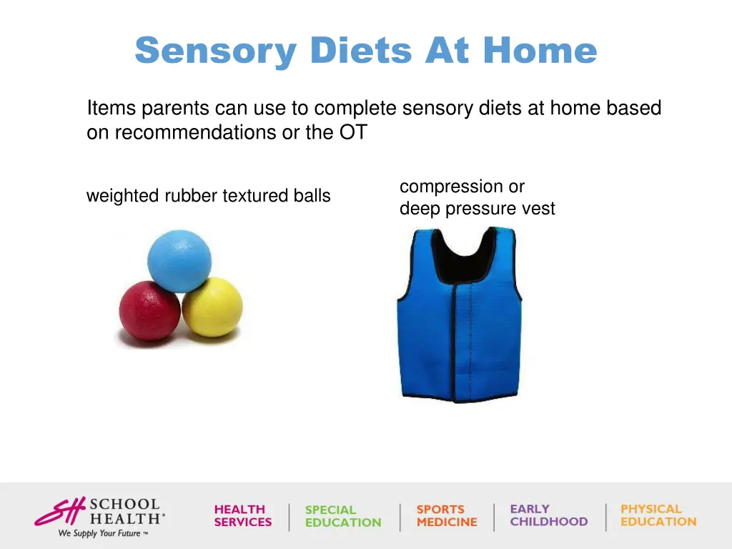 sensory diets at home