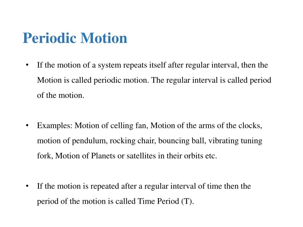 periodic motion