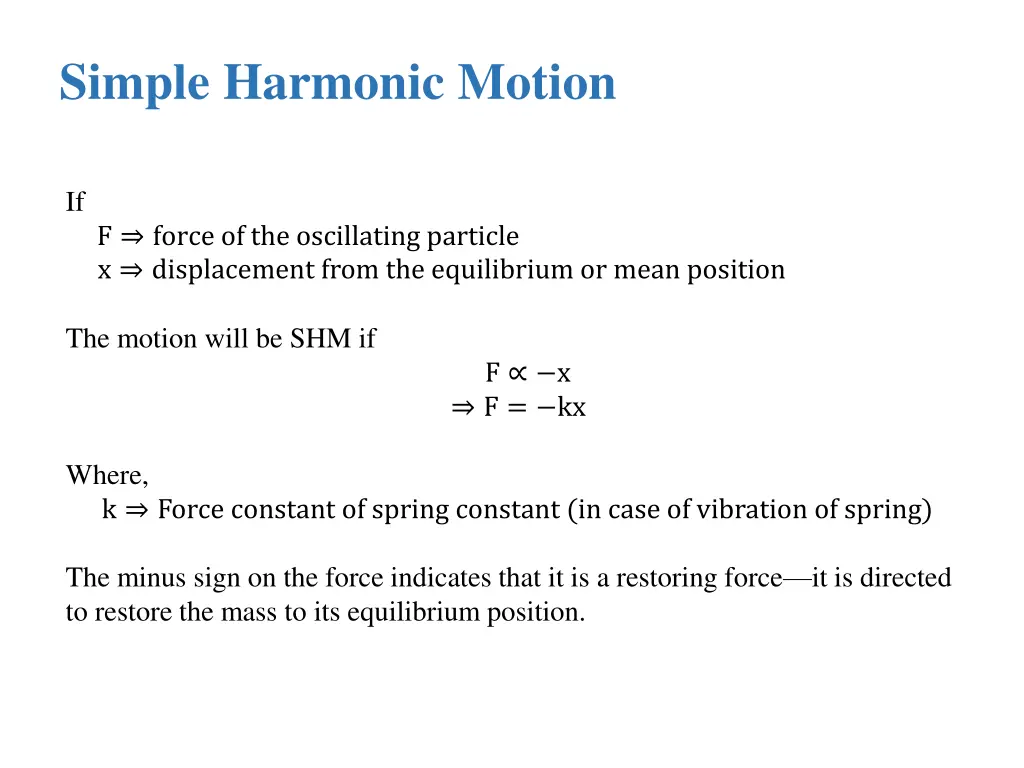 simple harmonic motion 1