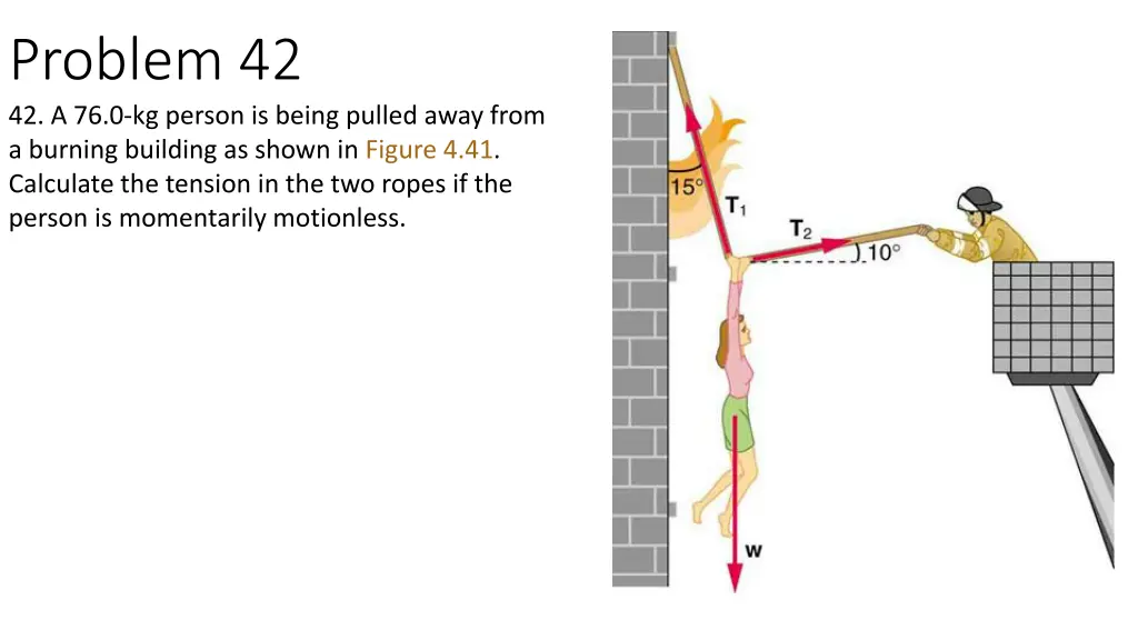 problem 42 42 a 76 0 kg person is being pulled