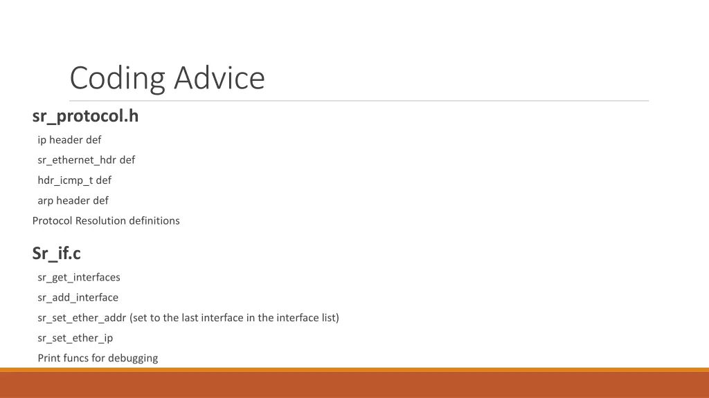 coding advice