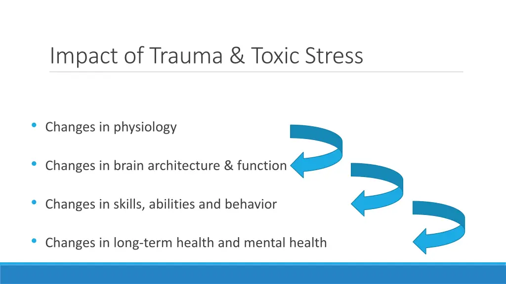 impact of trauma toxic stress