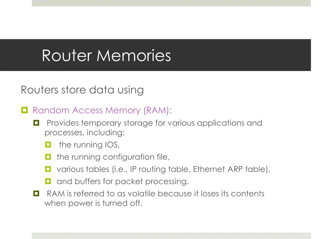 router memories